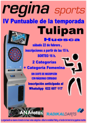 2025/02/22 - IV puntuable de la temporada 24-25 - Bar Tulipan de Huesca - Regina Darts