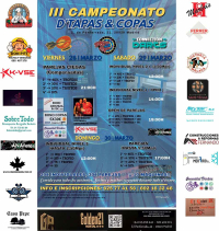 III Campeonato D'Tapas & Copas - 28 al 30 de Marzo 2025